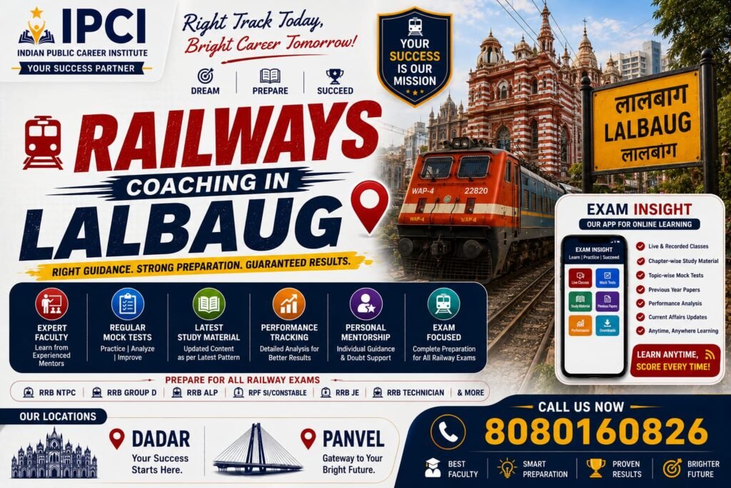 Best Railway Coaching Classes in Lalbaug for RRB NTPC, Group D & ALP Exams